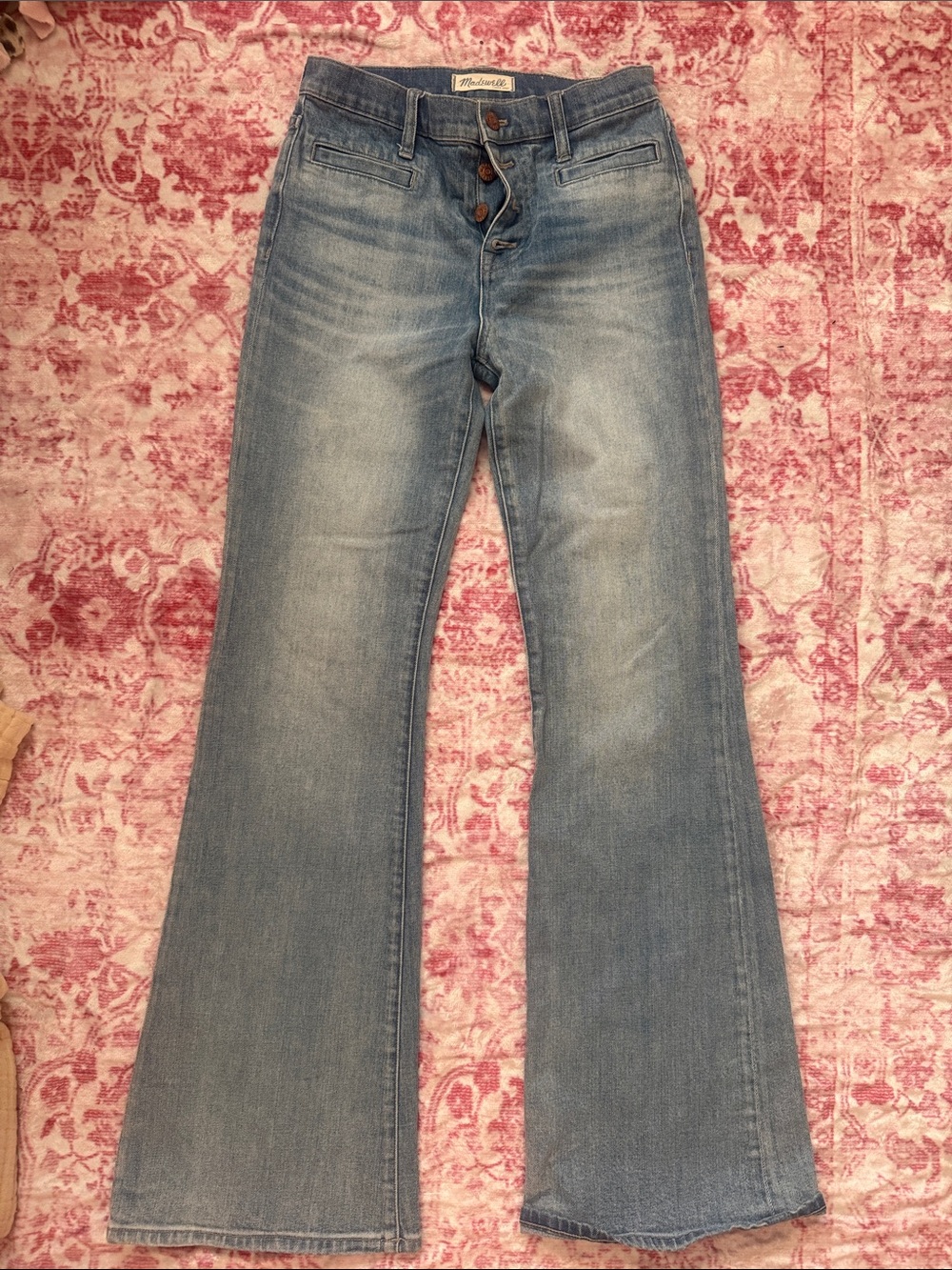 Madewell Light wash flea market flare jean